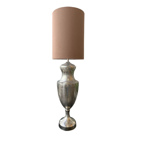 Table & Floor Lamp with Pedestal Base