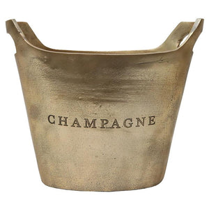 Aluminium Gold Oval Champagne Bucket