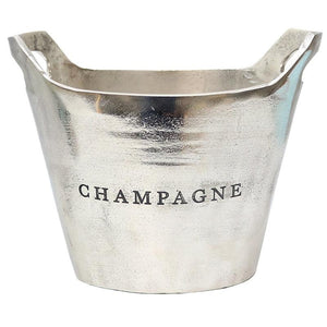 Aluminium Silver Oval Champagne Bucket