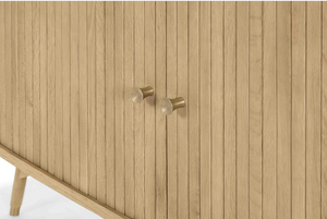 Nordic Oak Sideboard with Sliding Doors