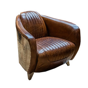 Armchair Mustang-Aged Italian Leather