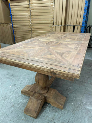 Classic Dining Table Parquet Top 2000mm