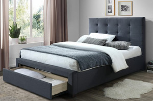 Rhodes Bed Frame with Storage - King Single