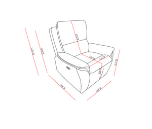 Deakin 1 Seater Recliner Chair