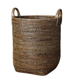 Rattan Laundry Basket with Handles