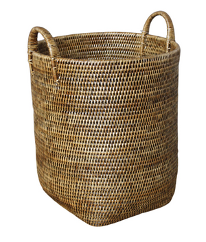 Rattan Laundry Basket with Handles