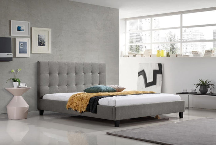 Serenity Slat Bed - Grey
