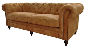 Chesterfield 3 Seat Sofa - Camel