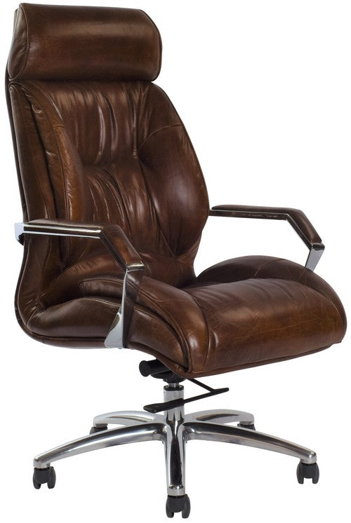Gm Adjustable Desk Chair - Vintage Cigar Brown