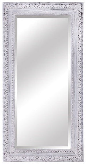 Antiqued Ornate Bevelled Mirror -Large