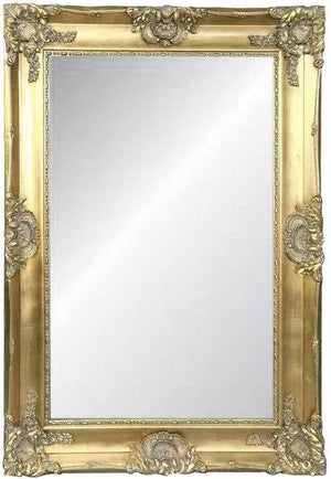 Ornate Bevelled Mirror – Antique Gold