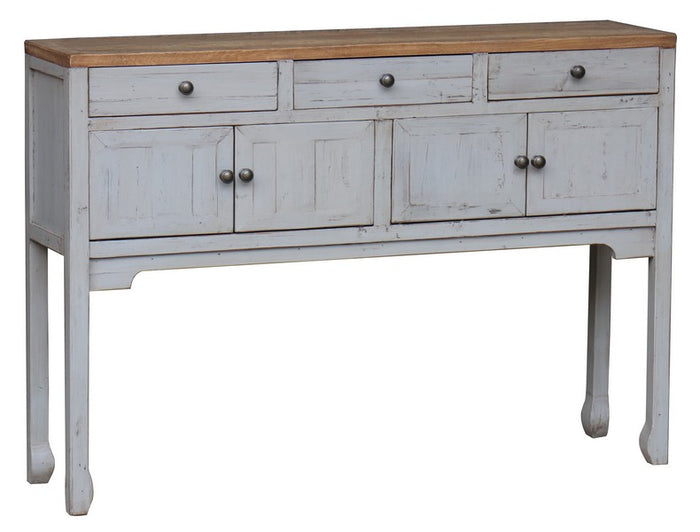 Country Console Table - Distressed Grey