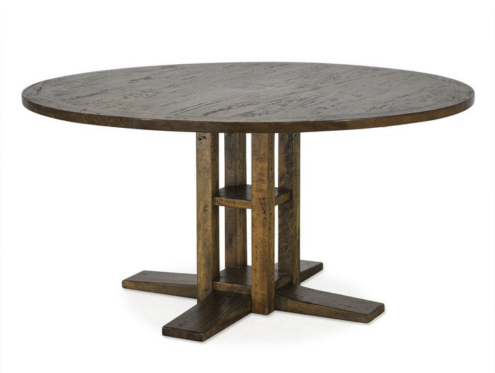Clover Round Dining Table W/Slate Inlay 1520