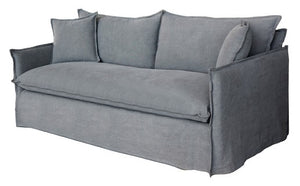 Chantilly 2 Seater Slipcover Sofa - Dark Grey