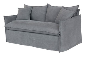 Chantilly 3 Seater Slipcover Sofa - Dark Grey