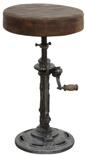 Industrial Wind up Bar Stool