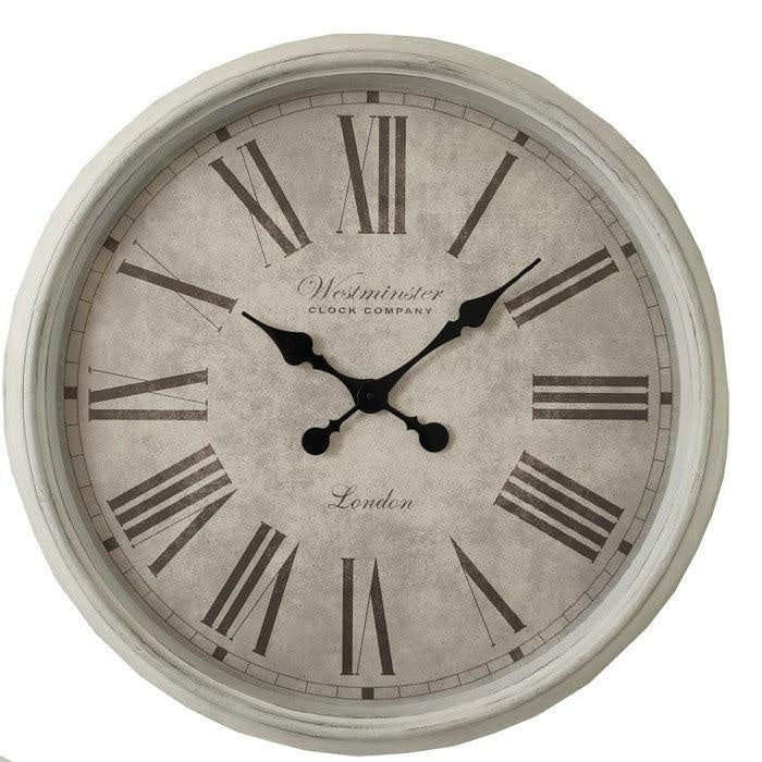 Westminster Wall Clock - Antique White