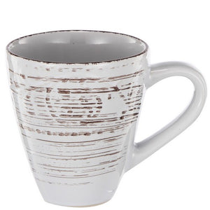Rustic fare mug 14oz Set/4 - cream