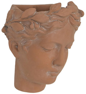 Terracotta Visage Head Planter