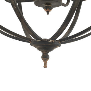 Ornate Malin Four-Light Orb Chandelier