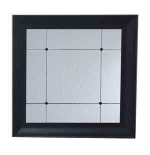 Black Frame With Button Mirror
