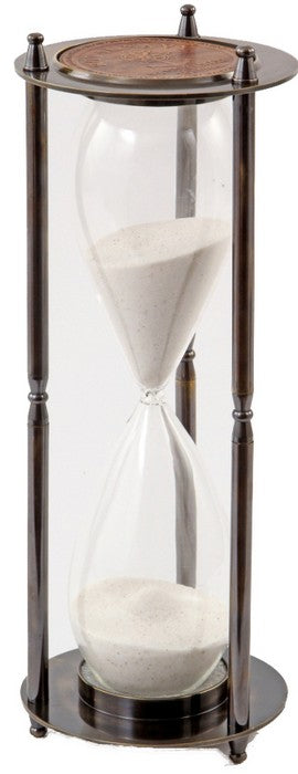 Hourglass with Brass Stand