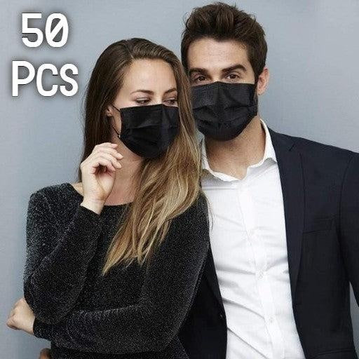 Face Mask Disposable - Black - 250Mask
