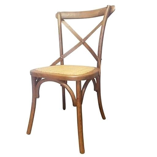 Cross Back Dining Chair - Antique Oak