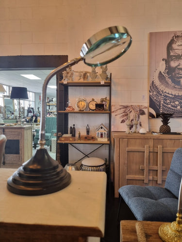 Aluminium & Brass Flexible Magnifier at online8 furniture store Auckland