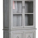 Anika Display Cabinet - Distressed Grey at online8 furniture store Auckland