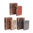Antique Book Boxes Set of 6 at online8 furniture store Auckland