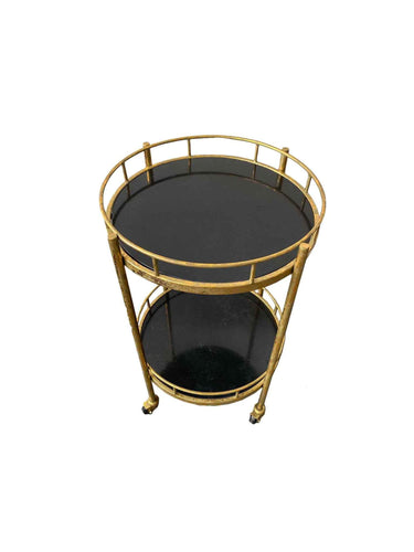 Antique Brass Trolley Marble Top at online8 furniture store Auckland