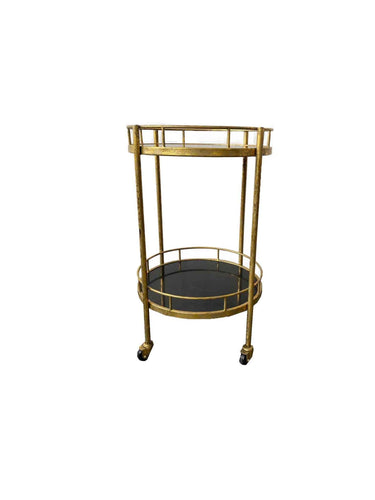 Antique Brass Trolley Marble Top at online8 furniture store Auckland