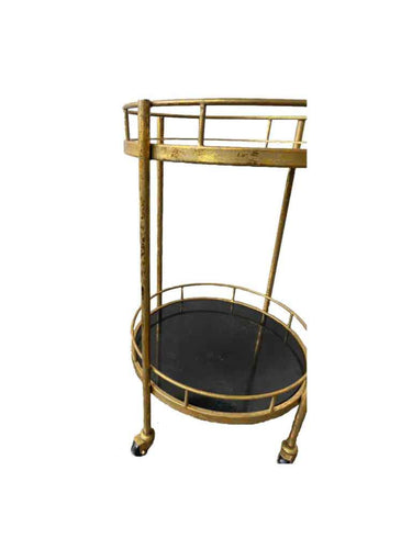 Antique Brass Trolley Marble Top at online8 furniture store Auckland