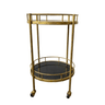 Antique Brass Trolley Marble Top at online8 furniture store Auckland