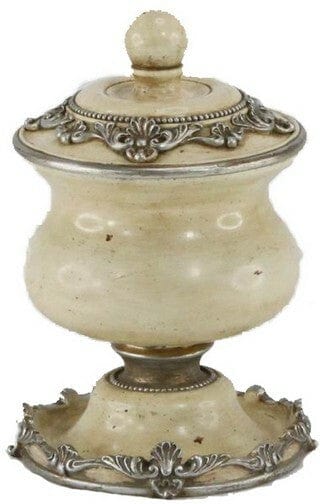 Antiqued Cream Trinket Box at online8 furniture store Auckland