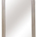 Antiqued Ornate Bevelled Floor Mirror Silver at online8 furniture store Auckland