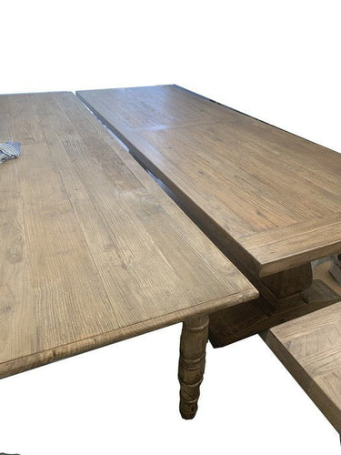 Artillery Dining Table Reclaimed Elm - 3000mm at online8 furniture store Auckland