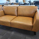 Aspen 2.5 Seat Leather Sofa - Tan at online8 furniture store Auckland
