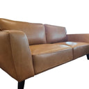 Aspen 2.5 Seat Leather Sofa - Tan at online8 furniture store Auckland