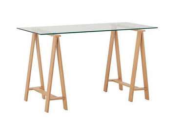 Aspire Glass Desk at online8 furniture store Auckland