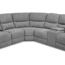 Atlantic 6pc Corner Modular with Twin End Manual Recliners at online8 furniture store Auckland