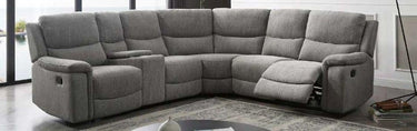 Atlantic 6pc Corner Modular with Twin End Manual Recliners at online8 furniture store Auckland