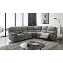 Atlantic 6pc Corner Modular with Twin End Manual Recliners at online8 furniture store Auckland