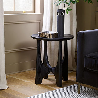 Baobab Side Table - Black at online8 furniture store Auckland