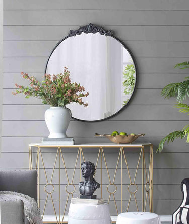 Baroque Round Mirror - Medium at online8 furniture store Auckland