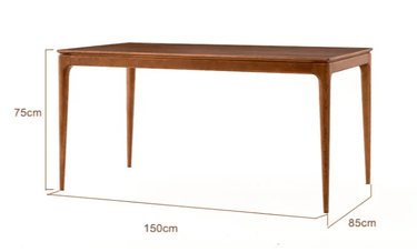 Baur Dining Table - Walnut at online8 furniture store Auckland