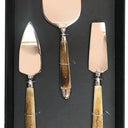 Beak Cheese Set/3 - Shiny Nickel at online8 furniture store Auckland