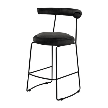 Beret Barstool  - Macau Black at online8 furniture store Auckland
