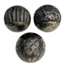 Black Carved Mango Wood Spheres Set of 3 at online8 furniture store Auckland